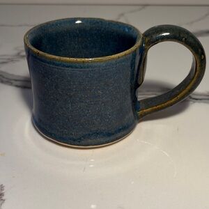 New Blue Pottery Coffee Mug - Handmade Stoneware
